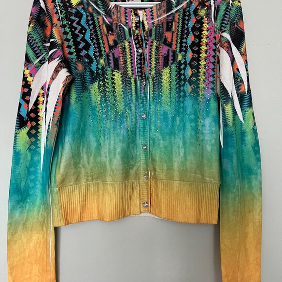 Women size medium crop Vintage Boho cardigan in very good condition - Picture 5 of 10